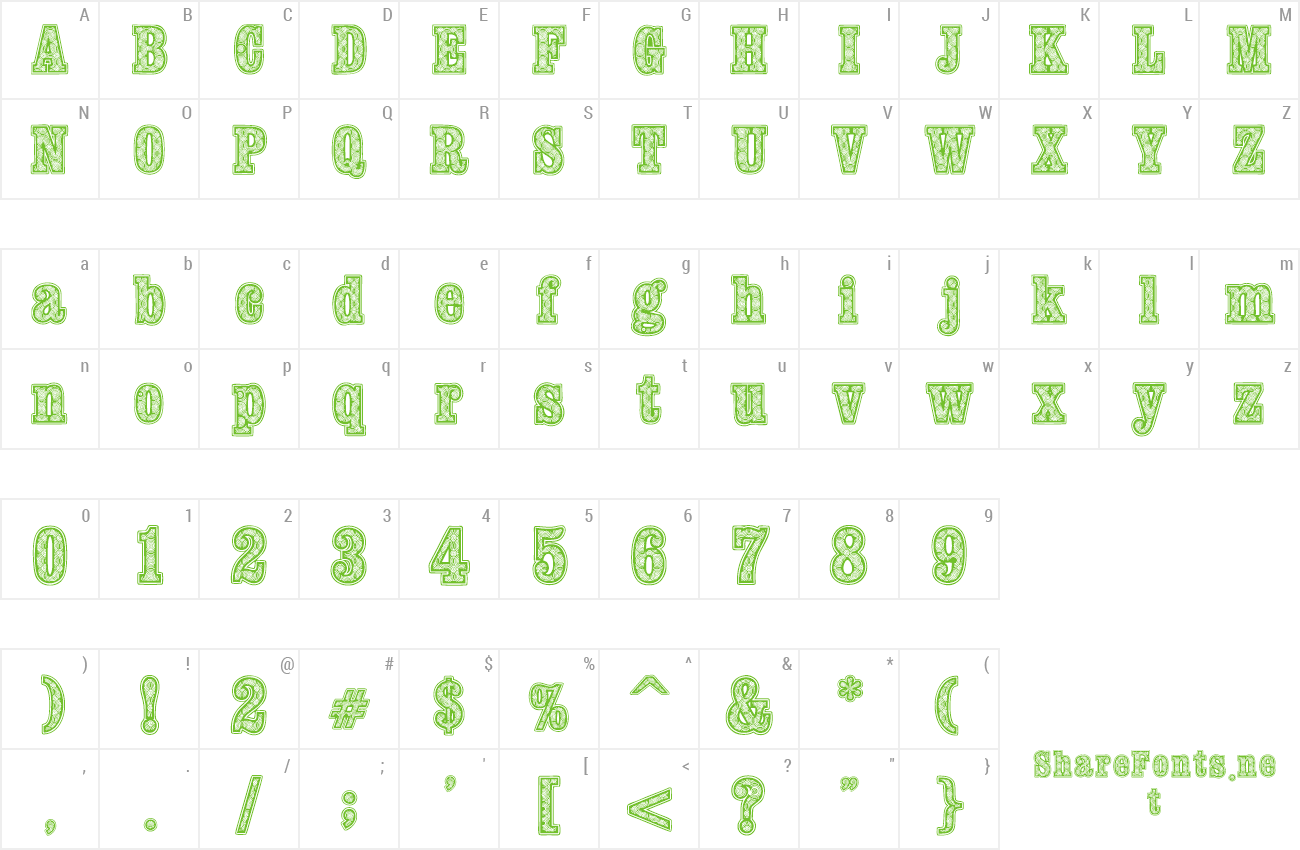 Font woodcutter fontana preview